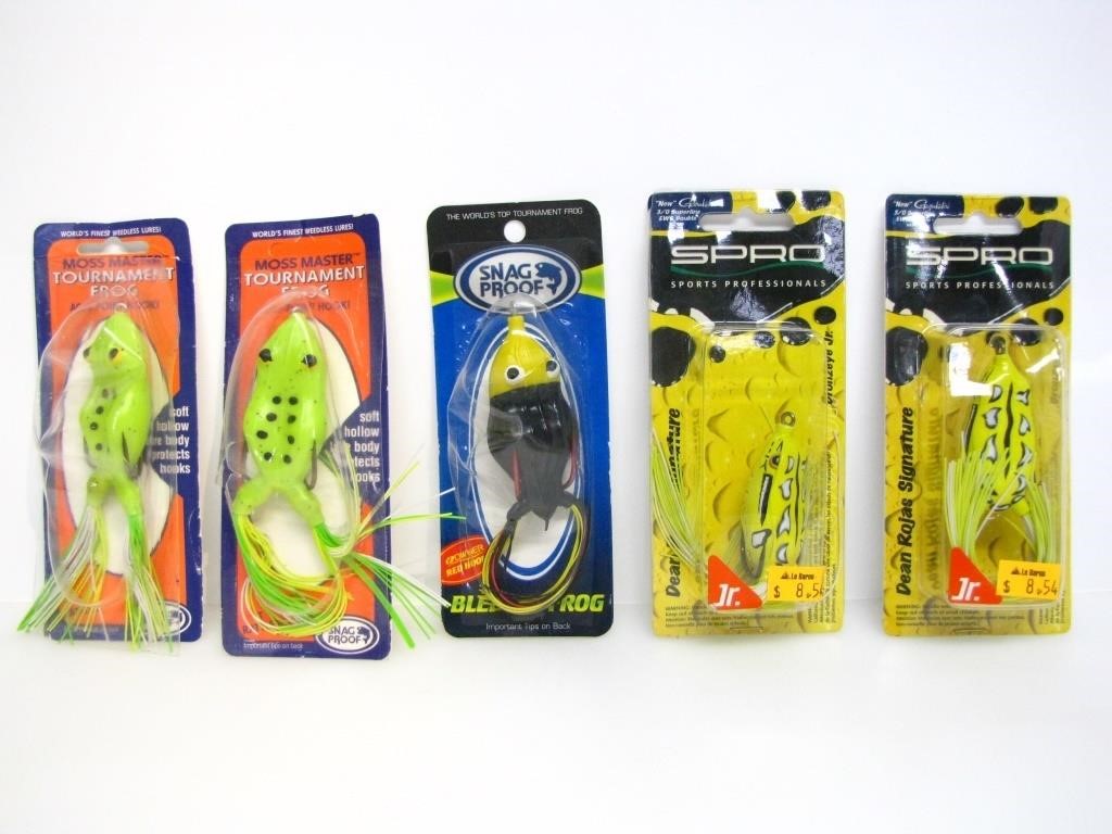 ASSORTED FROG BAITS IN ORIGINAL PACKAGING