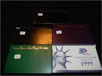 1976, 1978, 1987, 1994, 1999 Proof Sets