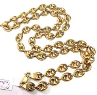 $8100 10K  24.5G 25" Gucci Link Hollow Necklace