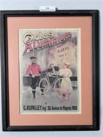 Vintage Cycles Aluminium Poster