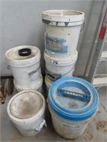 6 Part Tubs of Floor Paint Grey & White