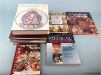 Books including, Southern living cookbook, Far
