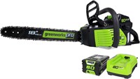 USED-Greenworks PRO 18 80V Chainsaw