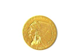 1914-D Gold $2.50 Uncirculated