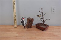 Woodpecker and Bird decor