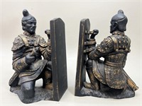 Asia Warriors Figures Bookends VTG