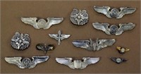 Air Force clutch back 3 inch wings sterling &