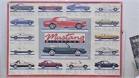 Mustang Milestones Advertising Sign, Paper,