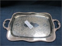 silver plated tray.