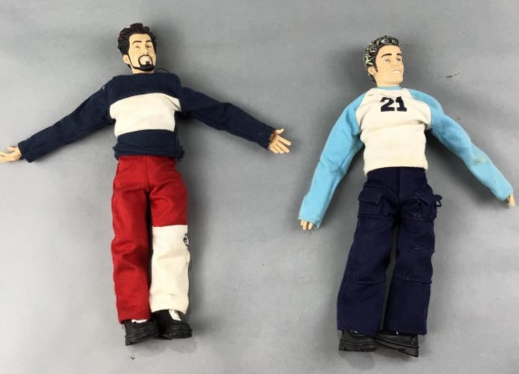 Joey Fatone and Justin Timberlake dolls
