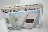 Clock radio telephone