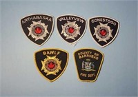 5 Firefighter Shoulder Patches