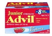 Advil Blue raspberry flavored children ibuprofen