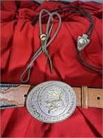 NICE LEATHER BELT WITH BUCKLE NORTH AMERICAN