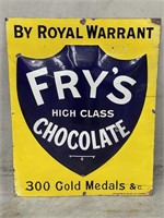 FRY’S HIGH CLASS CHOCOLATE Enamel Sign