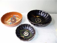 Hand Painted Clay Bowls