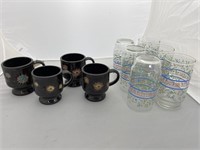 4 Coffee Cups & 6 Tumblers