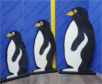 Wood Art Penguins