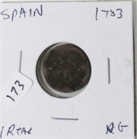1783 SPAIN 1 SILVER REAL