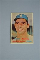 1957 Topps Baseball Sandy Koufax