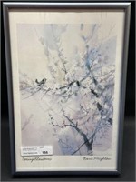 Framed Brent Heighton Print Bird in Tree