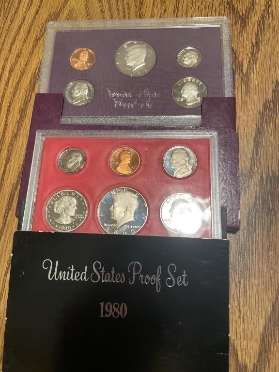 1980 and 1985 US Proof Sets