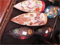 Art pottery wall pockets in the shape of