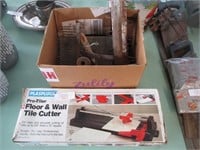 Floor and tile cutter, mortar tools
