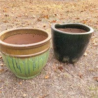 Pair of Pottery Planters