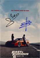 Autograph COA Fast & Furious 6 Photo