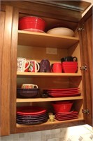 Kitchen Cabinet Lot - Plates, Glasses, Bowls, Mugs
