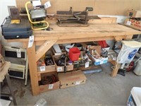 Wooden Shop Table - 72"Wx24"Dx39"H -