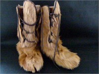 Italian Ladies Goat Fur Boots