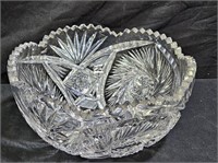 ATQ ABP Pinkin Brooks Cut Crystal Bowl