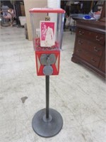 VINTAGE GUMBALL MACHINE 43.5"T