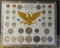 US Twentieth Century Type Coins Set