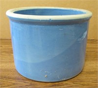 Blue Stoneware Crock