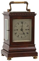English Rosewood Table Clock