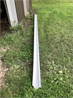 Approximately  12 ft piece of Gray tin