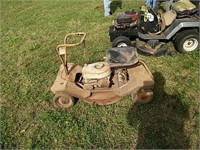 Vintage Sears and Roebuck riding lawn mower