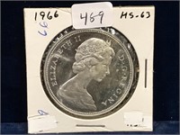 1966  Can Silver Dollar  MS63