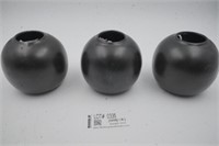 Black Sphere Vases