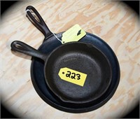 Two Cast Iron Pans