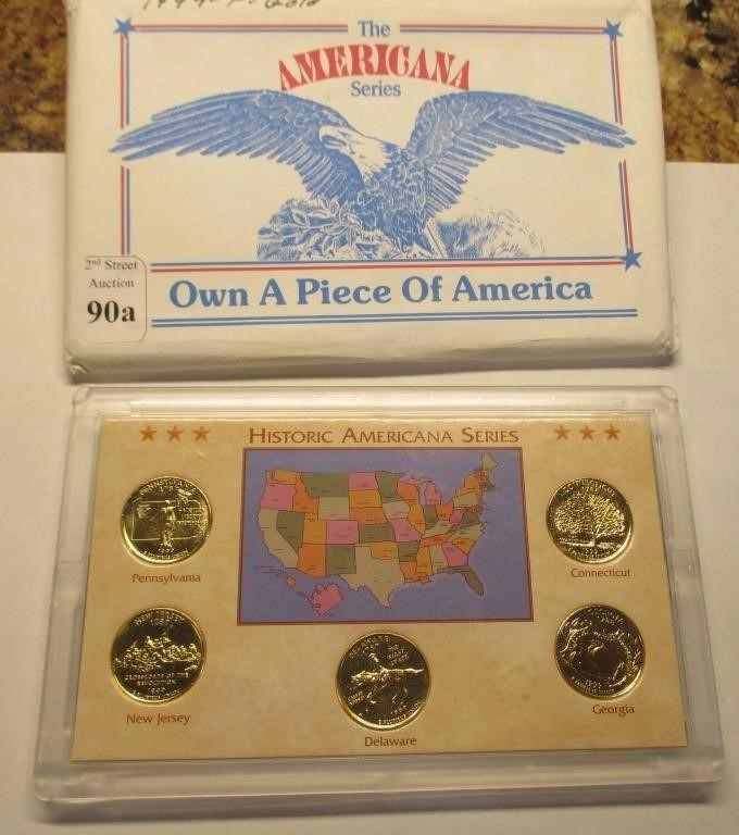 1999 Historic Americana Series State Quarters Set