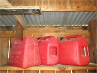 Three Gas Cans