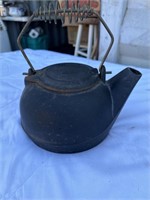 Cast iron tea kettle