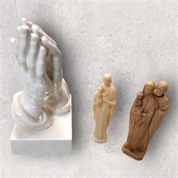 Religious Figures Holy Family Praying Hands