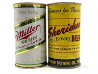 (2) Vintage Miller High Life and Sheridan Beer