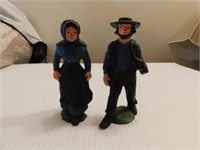Cast iron Amish folk, 5" tall
