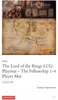 The Lord of the Rings LCG: Playmat 
The